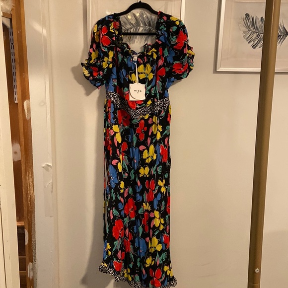 RIXO Dresses Rixo X Target Black Floral Print Dress 222w Poshmark